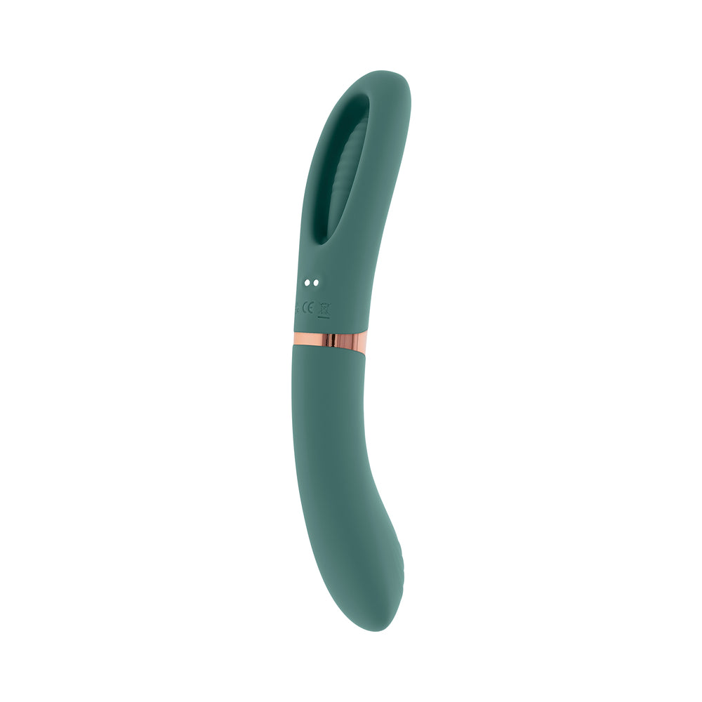 Evolved Chick Flick Rechargeable Vibrator with Flicker Silicone Mint - Fantasies Boutique