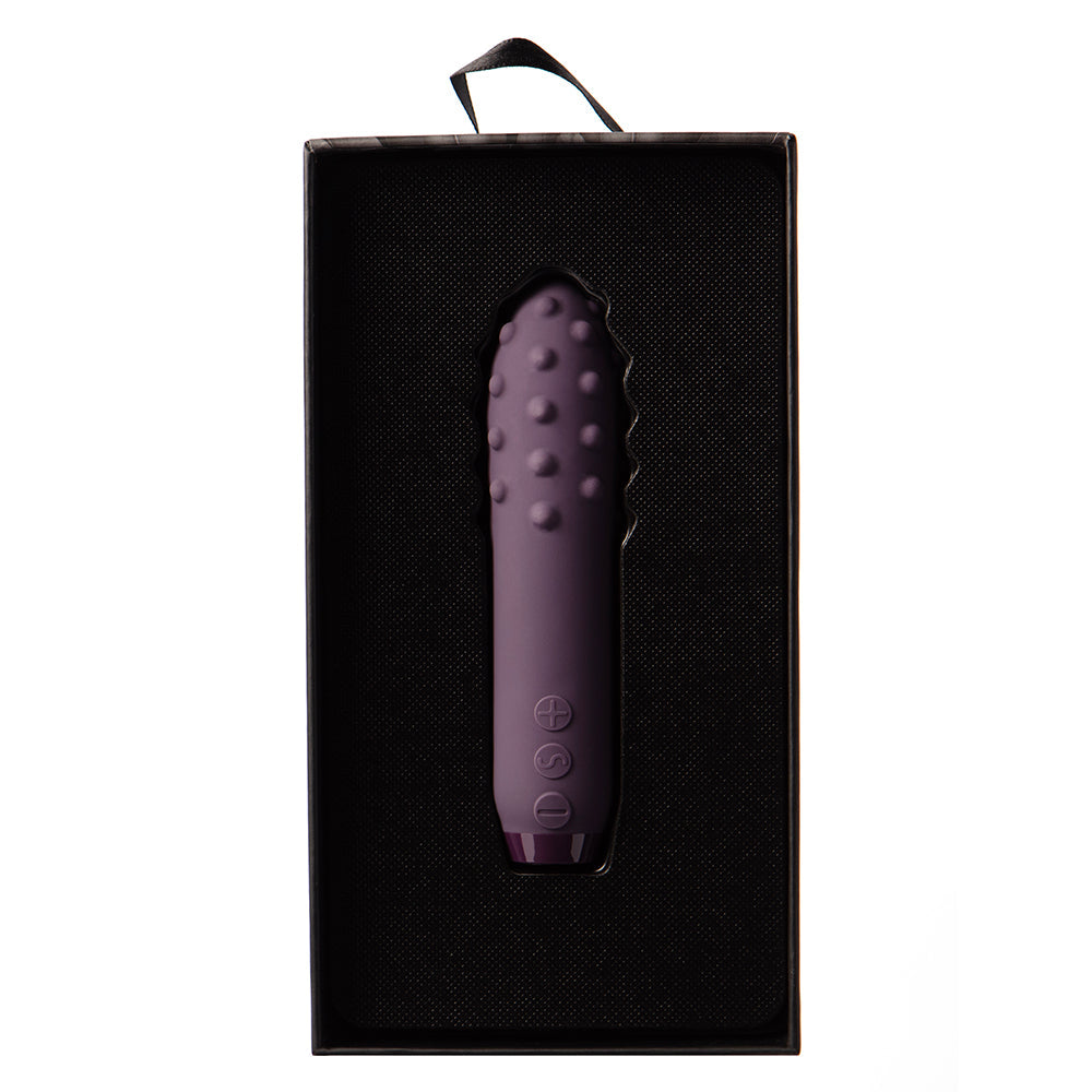 Je Joue Duet Rechargeable Silicone Multi-Surfaced Bullet Vibrator Purple - Fantasies Boutique