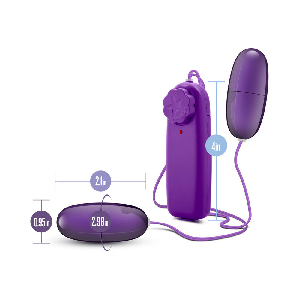 B Yours Double Pop Eggs Remote-Controlled Dual Bullet Vibrator Plum - Fantasies Boutique