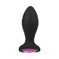 Booty Bling Jeweled Wearable Vibrating Silicone Plug 3 in. Pink