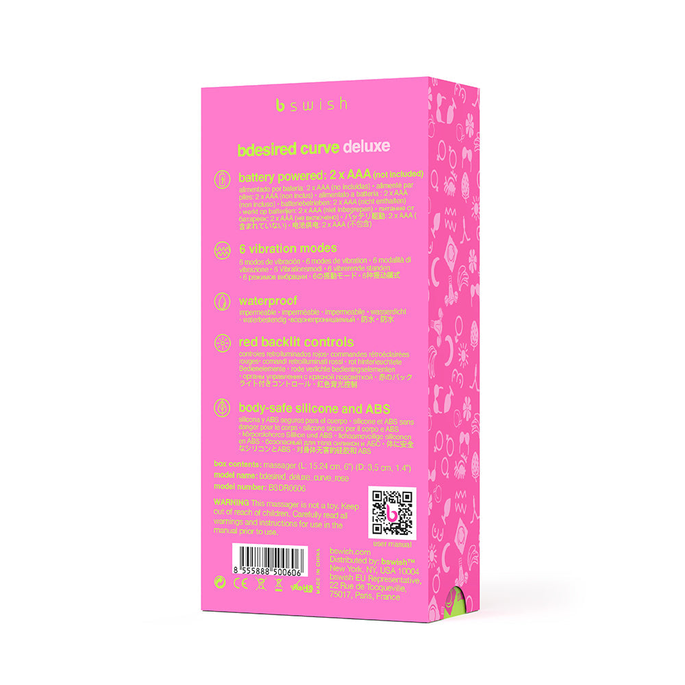B Swish Bdesired Deluxe Curve Rose - Fantasies Boutique