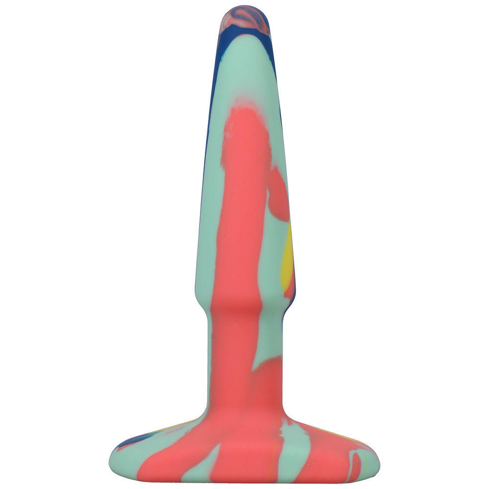 A-Play Groovy 4 in. Silicone Anal Plug Sunrise - Fantasies Boutique