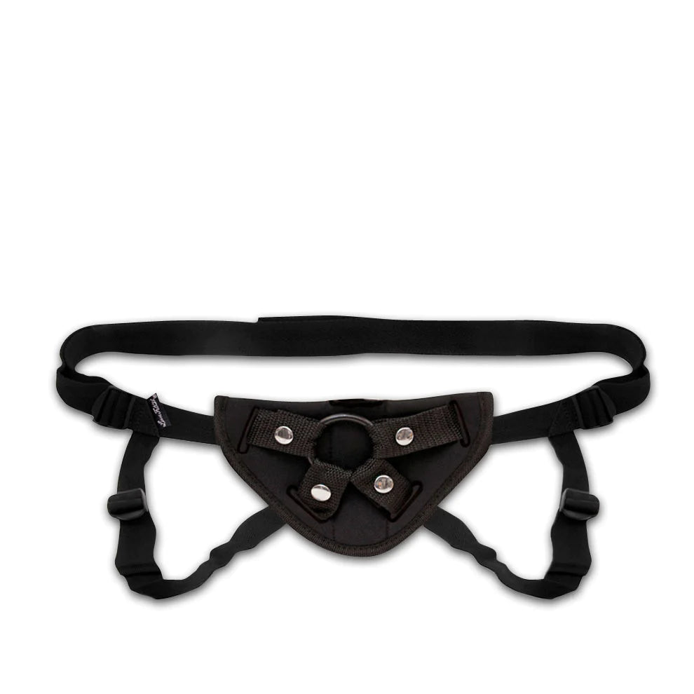 Lux Fetish Neoprene Strap-On Harness Black - Fantasies Boutique