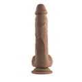 Evolved Full Monty Rechargeable Remote-Controlled Thrusting Twirling 9 in. Silicone Dildo Dark - Fantasies Boutique