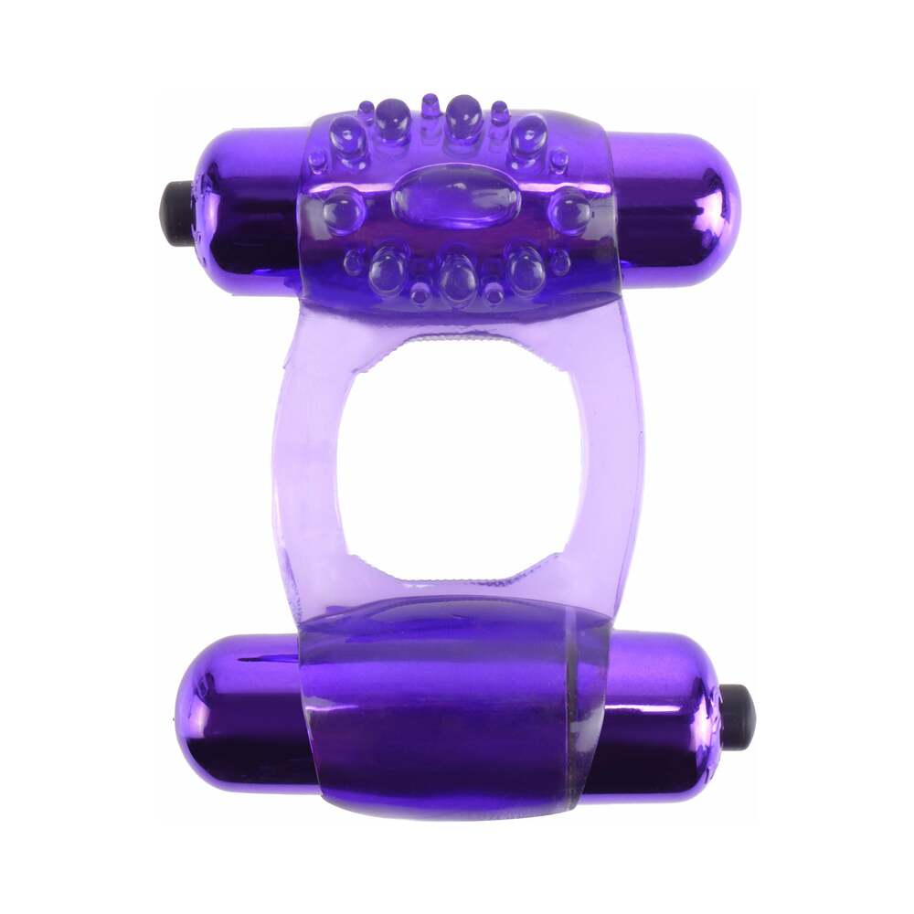 Fantasy C-Ringz Duo-Vibrating Super Ring With Dual Bullets Purple - Fantasies Boutique