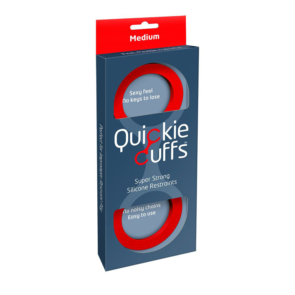 Quickie Cuffs Medium Red - Fantasies Boutique