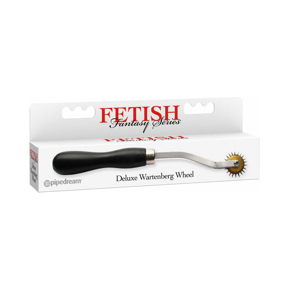Fetish Fantasy Series Deluxe Wartenberg Wheel Silver/Black - Fantasies Boutique