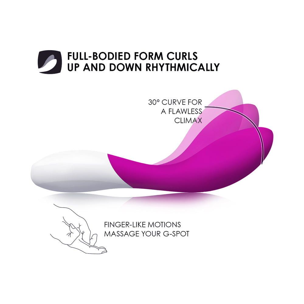 LELO MONA WAVE Rechargeable G-Spot Vibrator Deep Rose - Fantasies Boutique