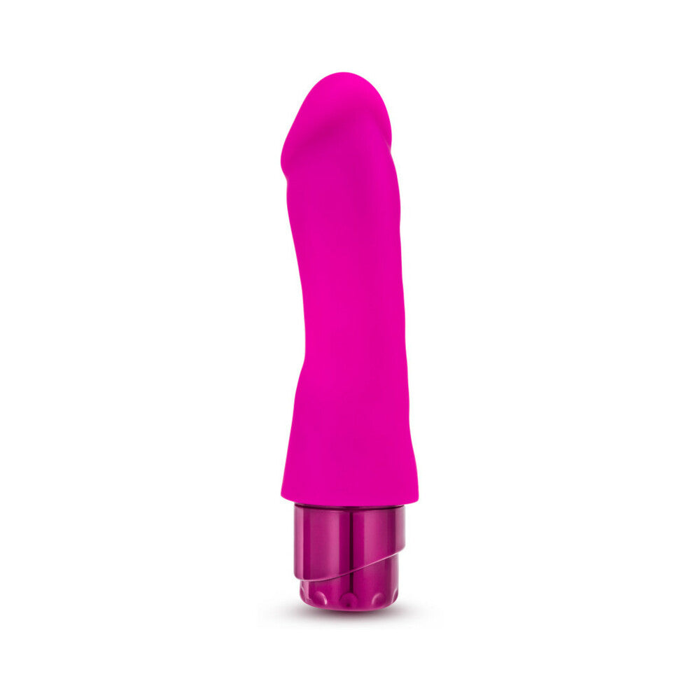 Luxe Marco 7.75 in. Silicone Vibrating Dildo Pink - Fantasies Boutique
