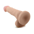 Au Naturel 7 in. Sam Posable Dual Density Dildo with Balls Beige - Fantasies Boutique