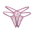 Magic Silk Daisy Split Crotch Thong Daisy Print S/M