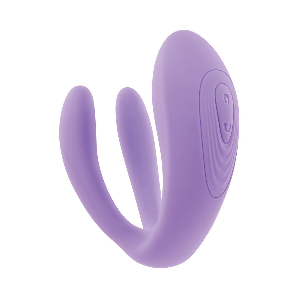 Evolved Petite Tickler Rechargeable Remote-Controlled Silicone Dual Stimulator Purple - Fantasies Boutique