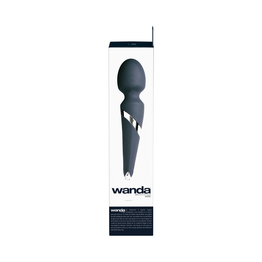 VeDO Wanda Rechargeable Wand Vibe - Just Black - Fantasies Boutique
