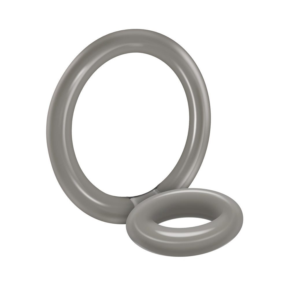 Zero Tolerance Bullseye Dual Ring Cockring Smoke - Fantasies Boutique