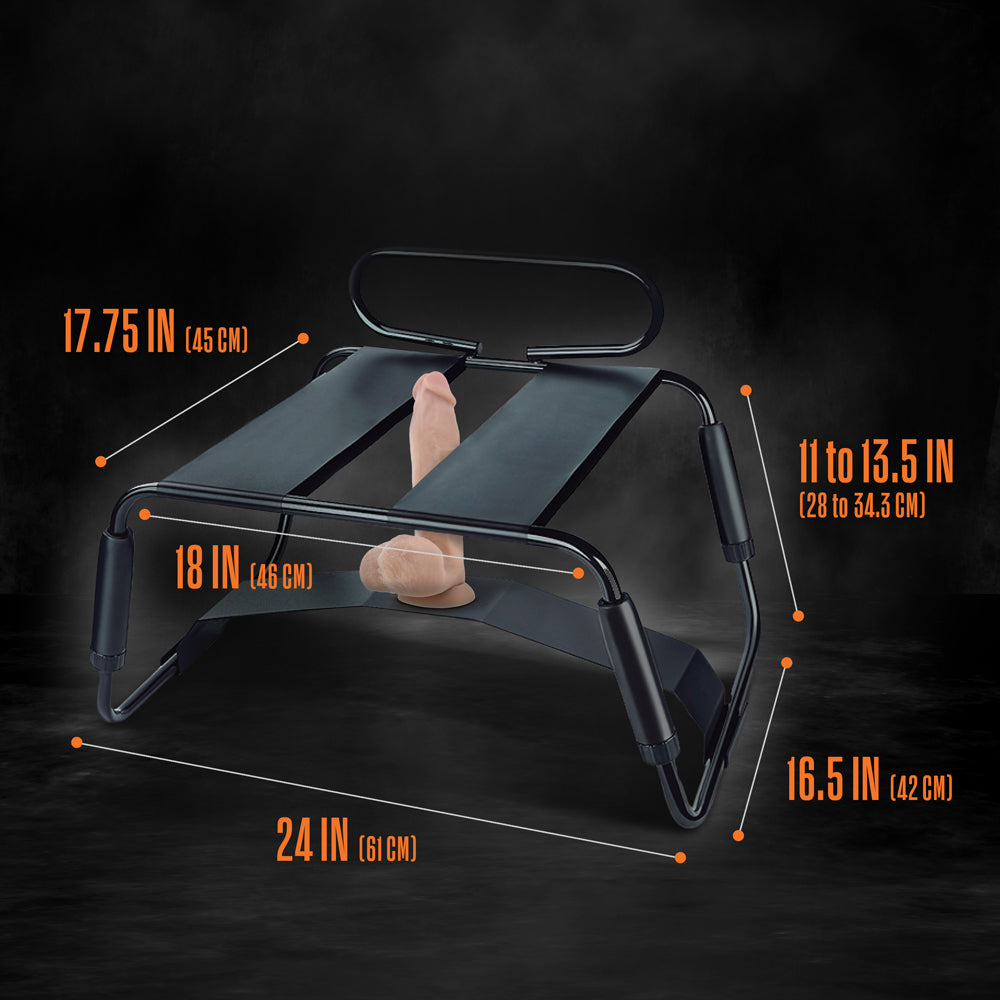 Temptasia Surrender Sex Chair Black - Fantasies Boutique