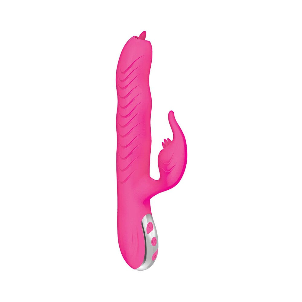 Passion Dolphin Heat Up Dual Stimulator Pink - Fantasies Boutique