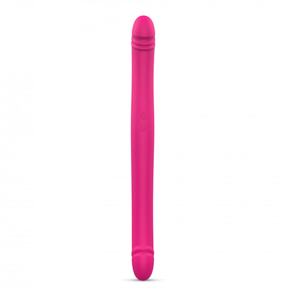 Dorcel Orgasmic Double Do Rechargeable Thrusting & Vibrating Double Dildo Pink - Fantasies Boutique