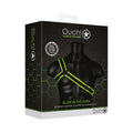 Ouch! Glow in the Dark Bonded Leather Gladiator Harness Neon Green L/XL - Fantasies Boutique