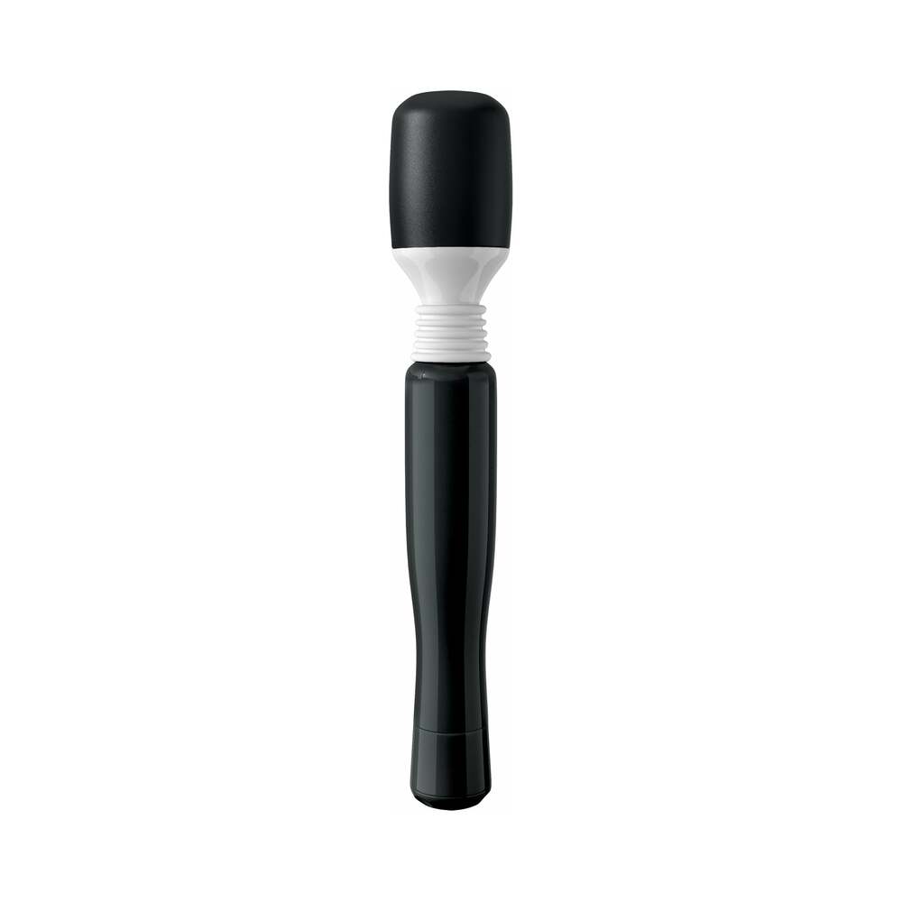 Mini Wanachi Waterproof Massager Flexible Silicone Wand Vibrator Black - Fantasies Boutique