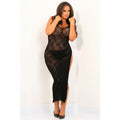 RR Take The Heat Lace Gown Blk Q
