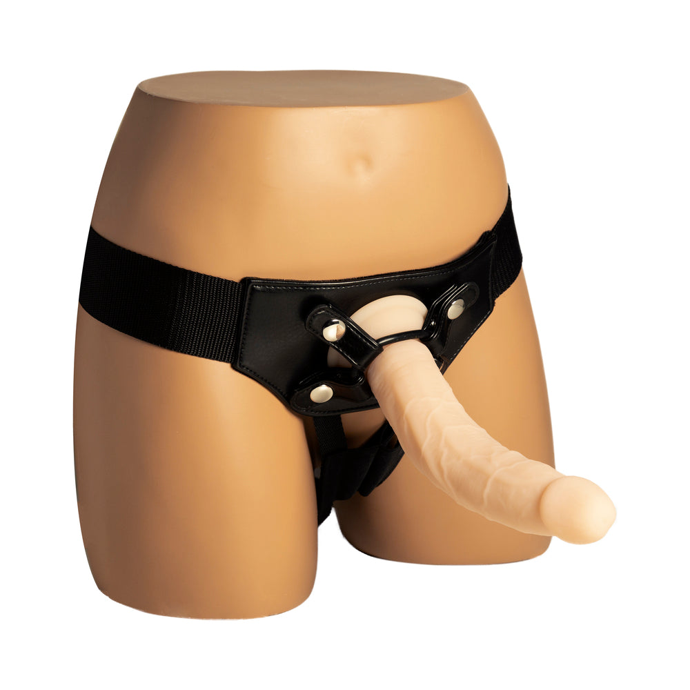 Naked Addiction Vanilla 9 in. Bendable Dual Density Silicone Dildo - Fantasies Boutique