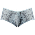 Male Power Marble Mesh Micro Mini Short Silver Blue L