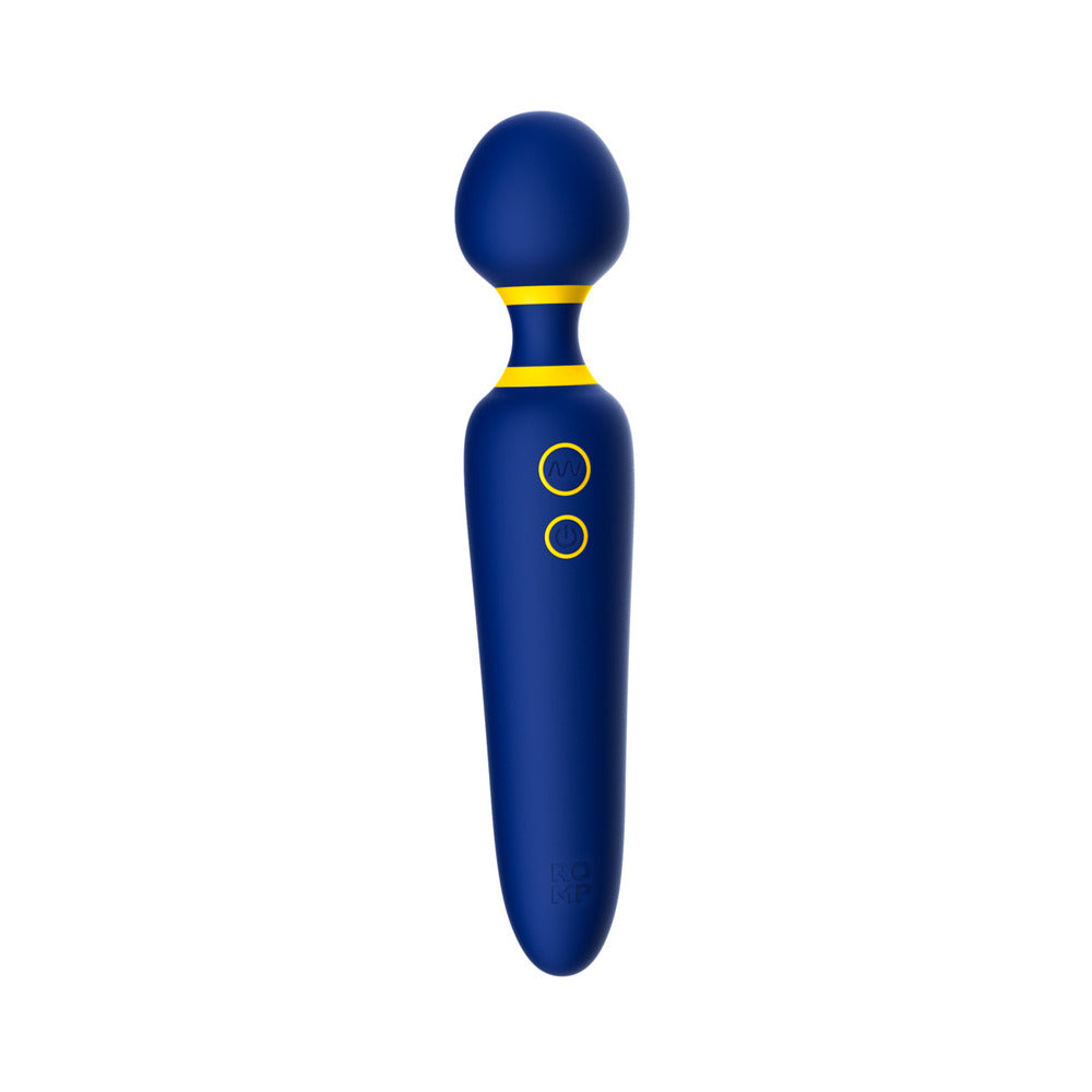 ROMP Flip Rechargeable Silicone Wand Massager Blue - Fantasies Boutique