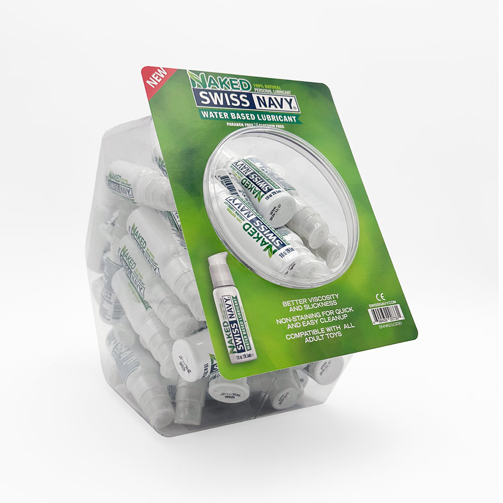 Swiss Navy Natural Lubricant 1 oz. 50-Piece Fishbowl