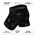 Shinesty The Big Bang Glow-in-the-Dark Constellation Ball Hammock Pouch Underwear with Fly S