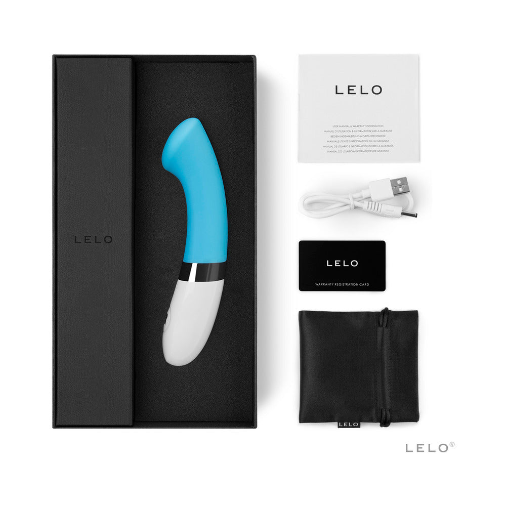 LELO GIGI 2 Rechargeable G-Spot Vibrator Turquoise Blue - Fantasies Boutique