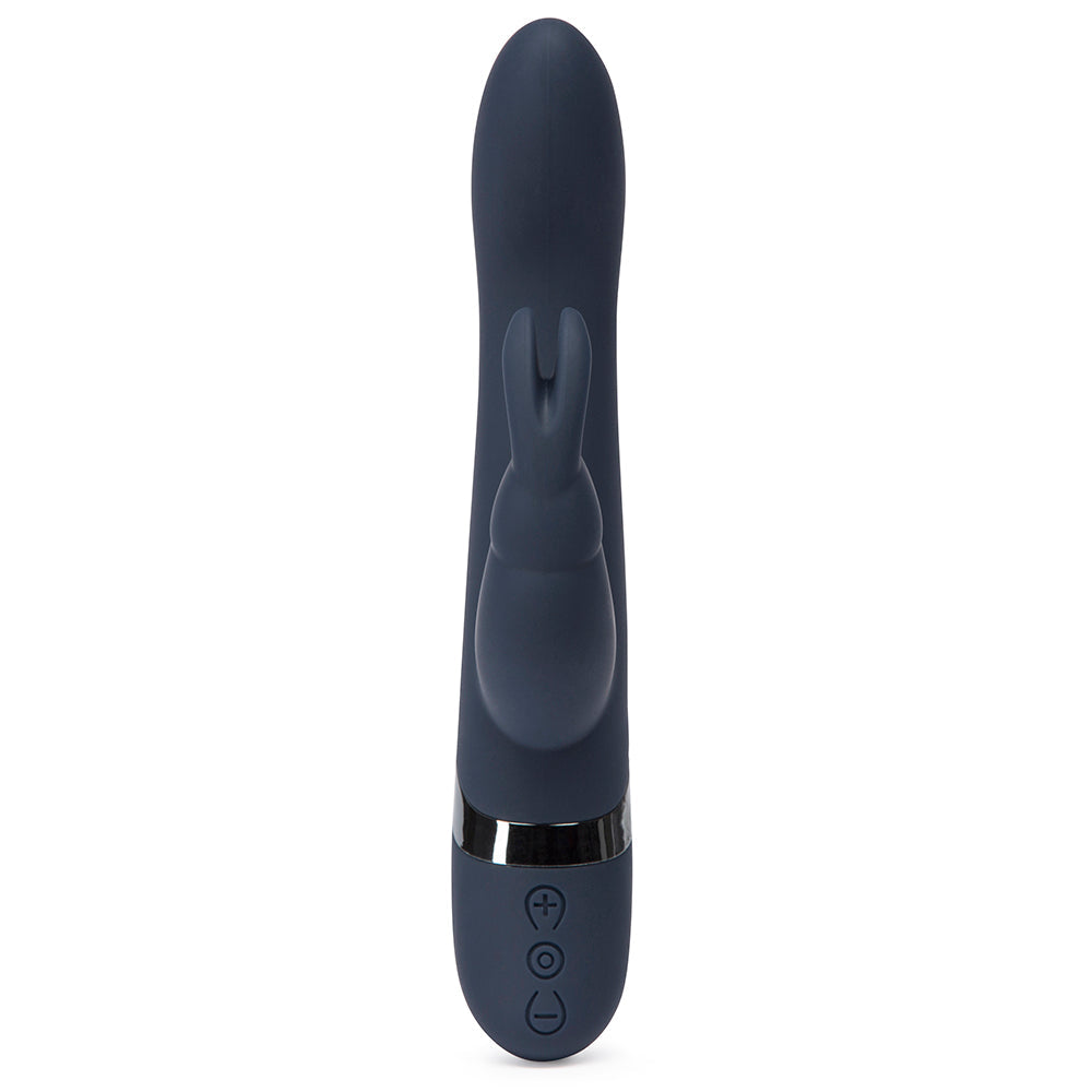 Fifty Shades Darker Oh My Rechargeable Silicone Rabbit Vibrator Slate Blue - Fantasies Boutique