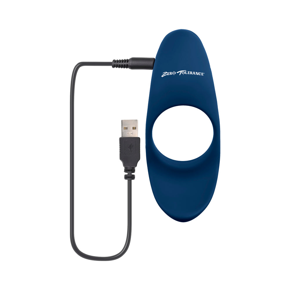 Zero Tolerance Cup 'Em Rechargeable Ball Cup C-Ring Silicone Blue - Fantasies Boutique