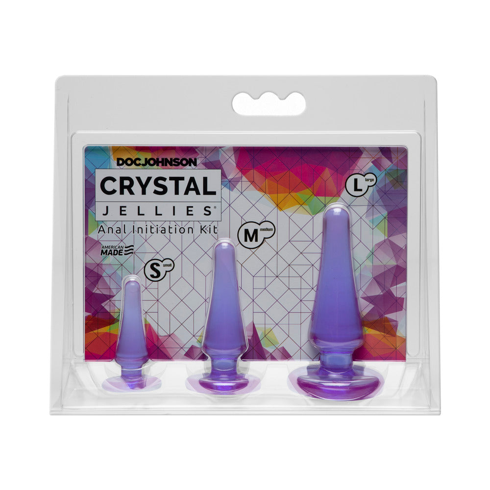 Crystal Jellies - Anal Initiation Kit Purple - Fantasies Boutique
