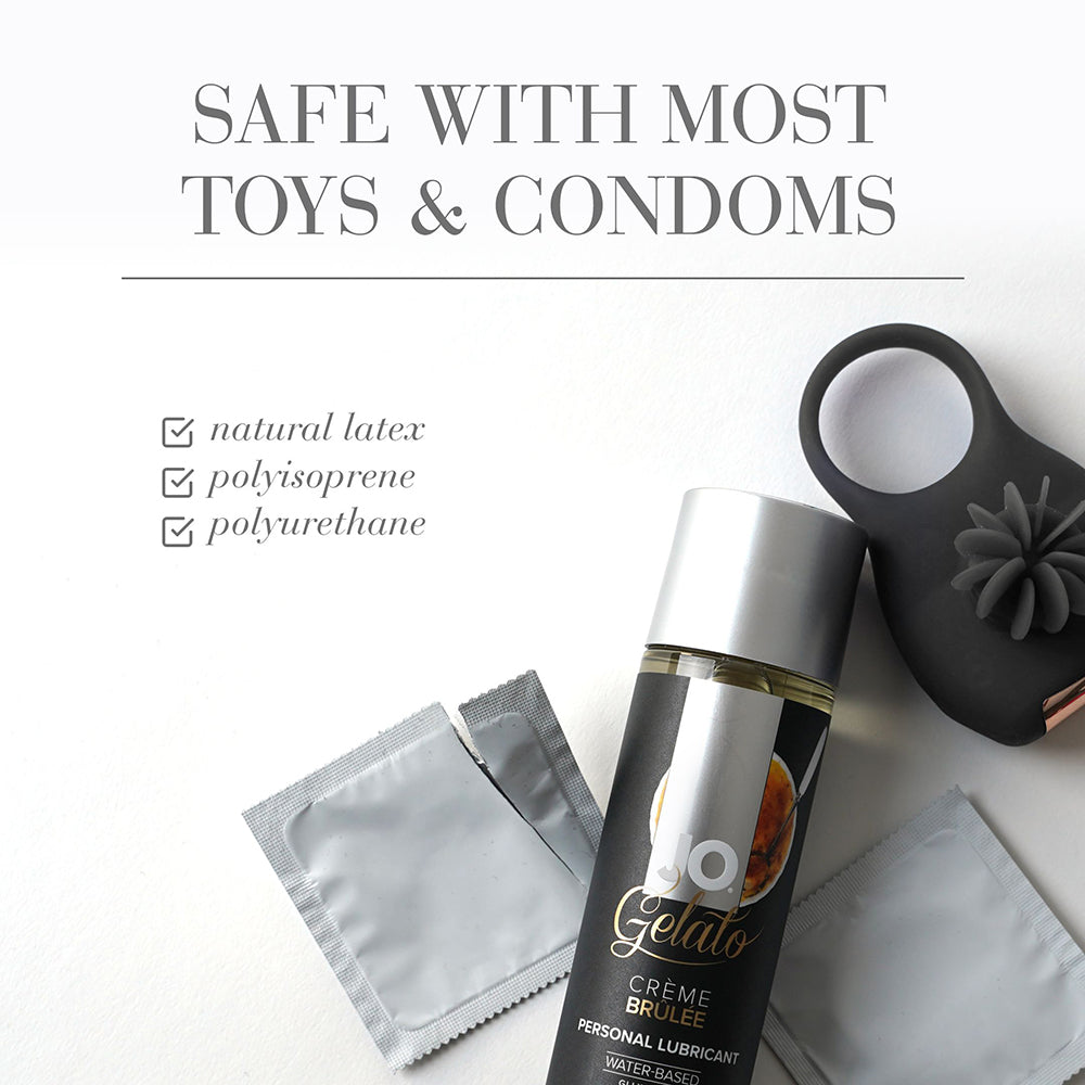 JO Gelato Creme Brulee Flavored Water-Based Lubricant 4 oz. - Fantasies Boutique