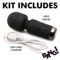 BANG! 10X Mini Silicone Wand Black