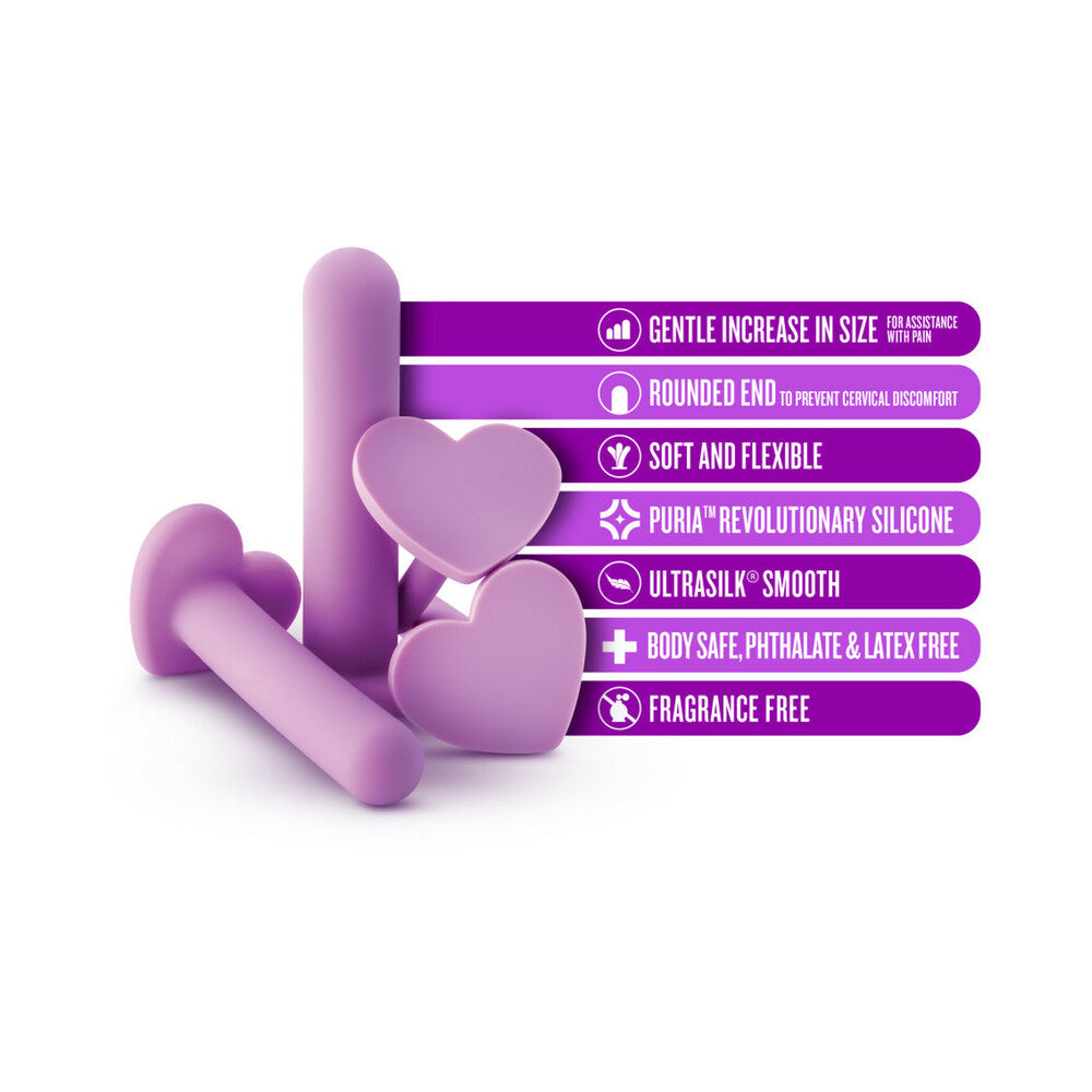 Blush Wellness 4-Piece Silicone Dilator Kit Purple - Fantasies Boutique