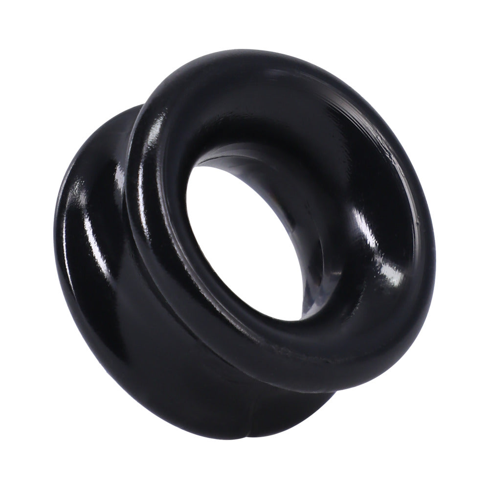 Rock Solid Convex Black C Ring in a Clamshell - Fantasies Boutique