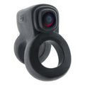 Hunkyjunk Revhammer Cock & Shaft Ring with Bullet Vibrator Tar Ice - Fantasies Boutique