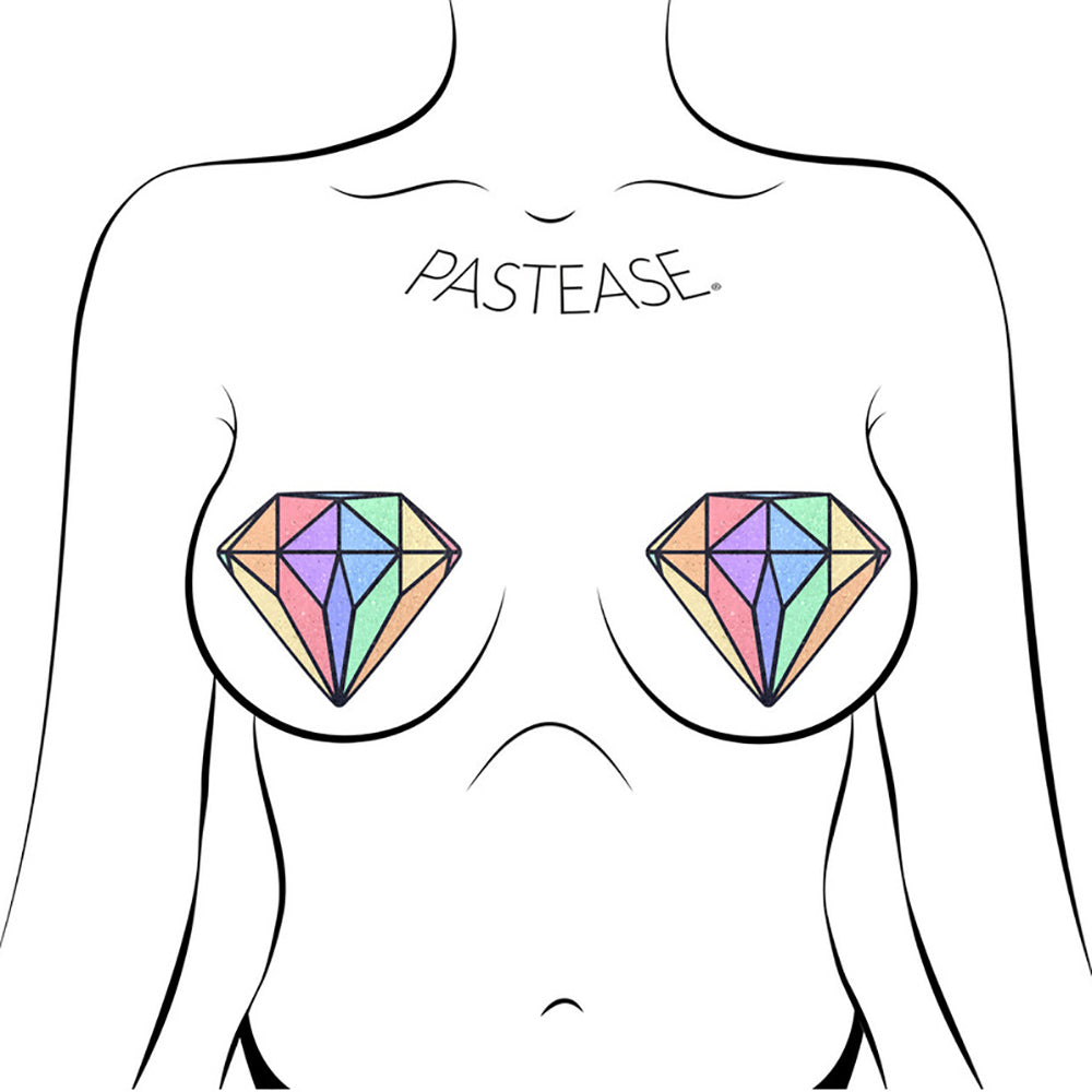 Pastease Gem: Pastel Rainbow Diamond Pasties
