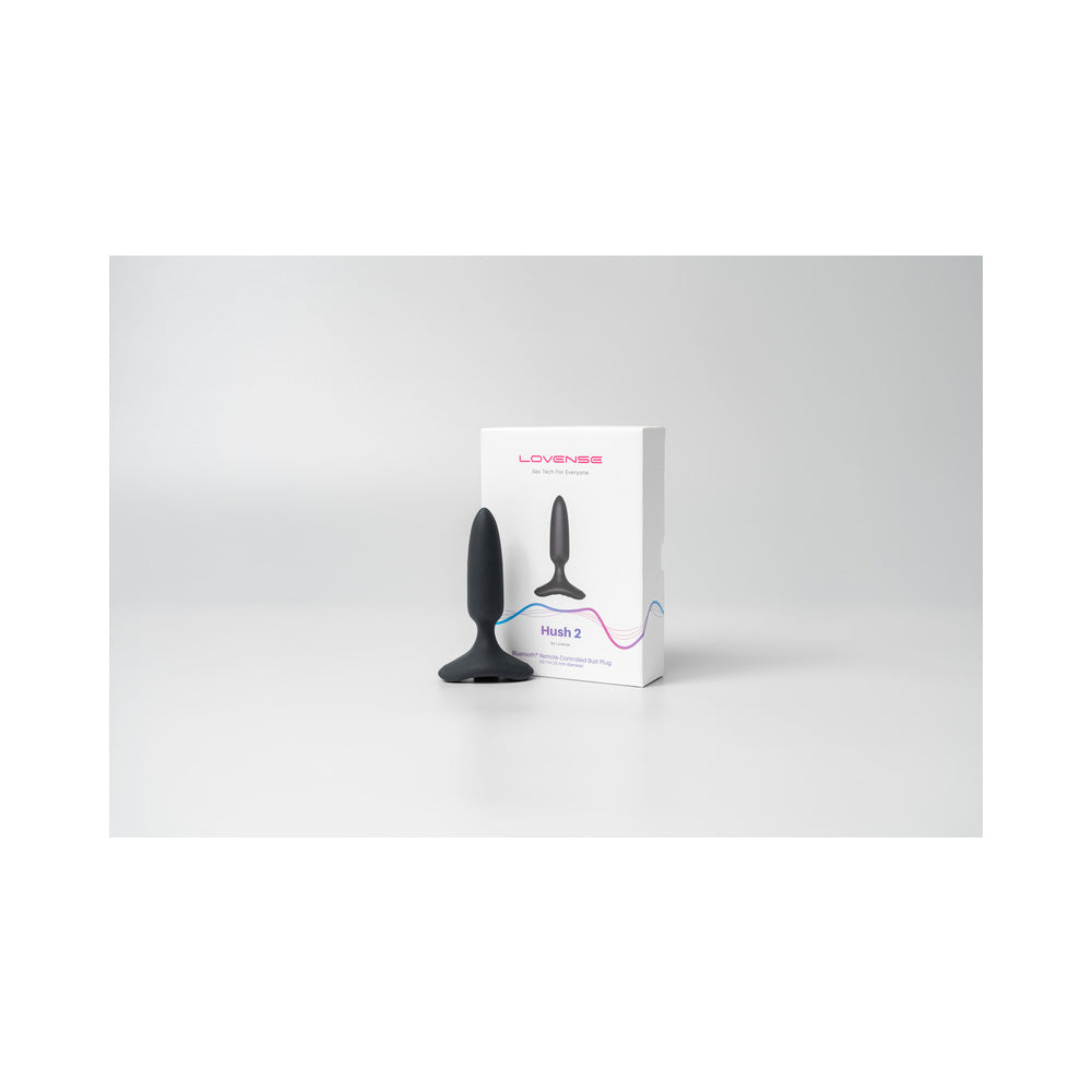 Lovense Hush 2 Bluetooth Remote-Controlled Vibrating Butt Plug XS 1 in. - Fantasies Boutique