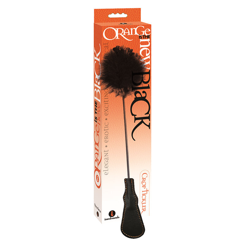 The 9's Orange Is The New Black Riding Crop & Tickler - Fantasies Boutique