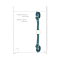 Ouch! Halo Ringed Handcuffs With Connector Green - Fantasies Boutique