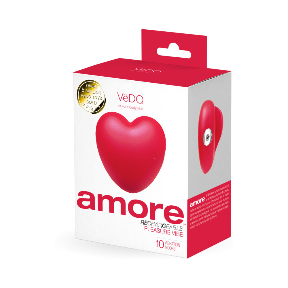 VeDO Amore Rechargeable Pleasure Vibe Red - Fantasies Boutique