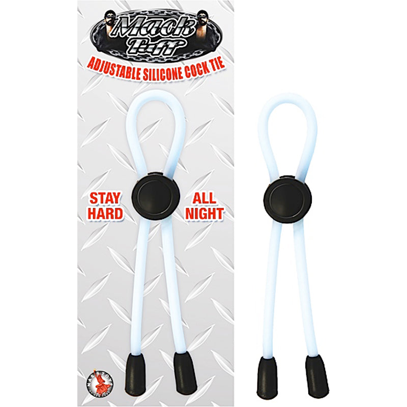 Mack Tuff Adjustable Silicone Cock Tie (Clear)  Lasso/Bolo - Fantasies Boutique