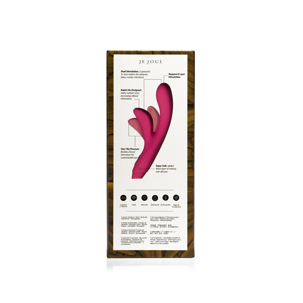 Je Joue Hera Rechargeable Silicone Rabbit Vibrator Fuchsia - Fantasies Boutique
