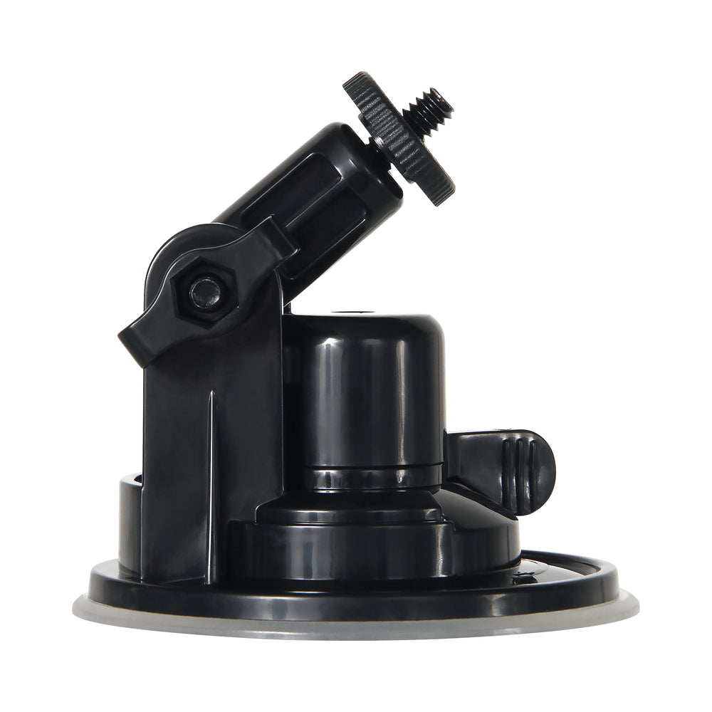 Evolved Thrust & Go Thrusting Vibrator With 2 Shafts and Suction Cup Base Black - Fantasies Boutique