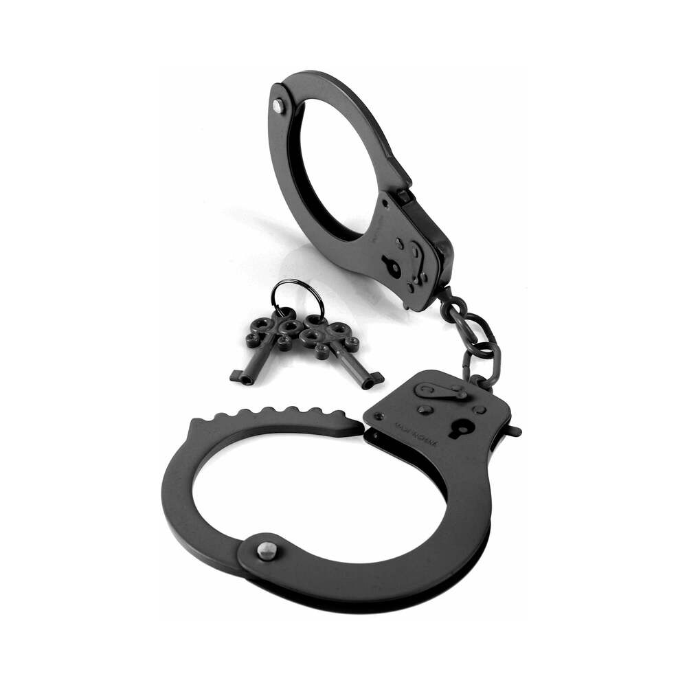Fetish Fantasy Series Metal Designer Handcuffs Black - Fantasies Boutique