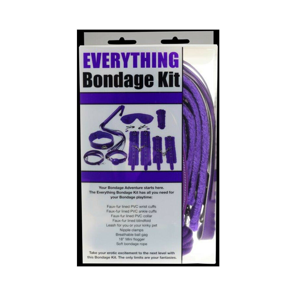 Ple'sur 12-Piece Everything Bondage Kit Purple - Fantasies Boutique