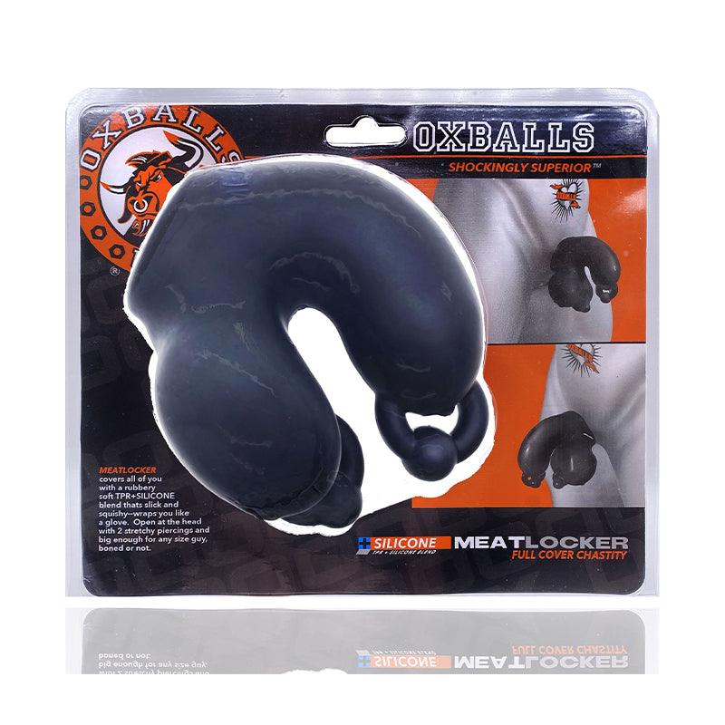 Oxballs Meatlocker Chastity Black Ice - Fantasies Boutique