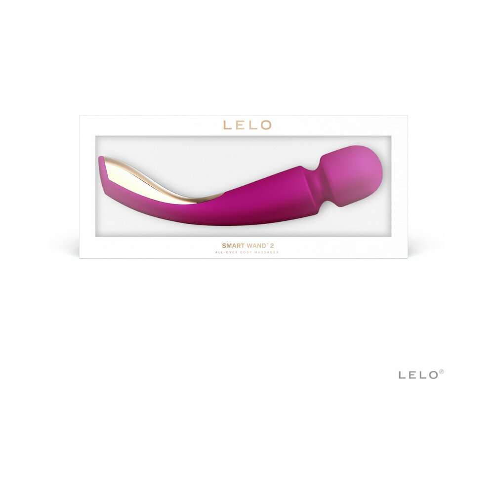 LELO SMART WAND 2 Large Rechargeable Wand Vibrator Deep Rose - Fantasies Boutique